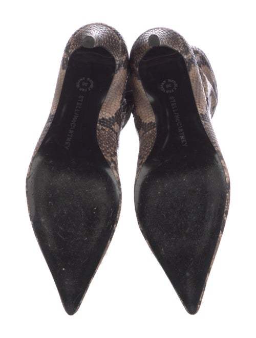 Stella McCartney Embossed Leather Animal Print Sock Boots