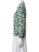 Stella McCartney Silk Floral Print Button-Up Top
