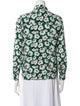 Stella McCartney Silk Floral Print Button-Up Top