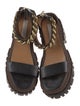 Stella McCartney Leather Chain-Link Accents Sandals