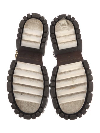 Stella McCartney Leather Chain-Link Accents Sandals