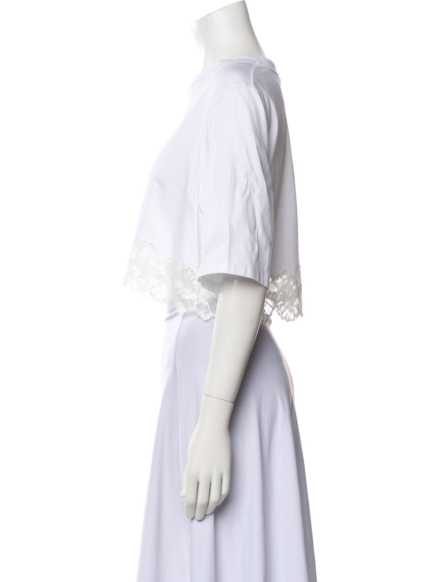 Stella McCartney 2023 Bateau Neckline Crop Top