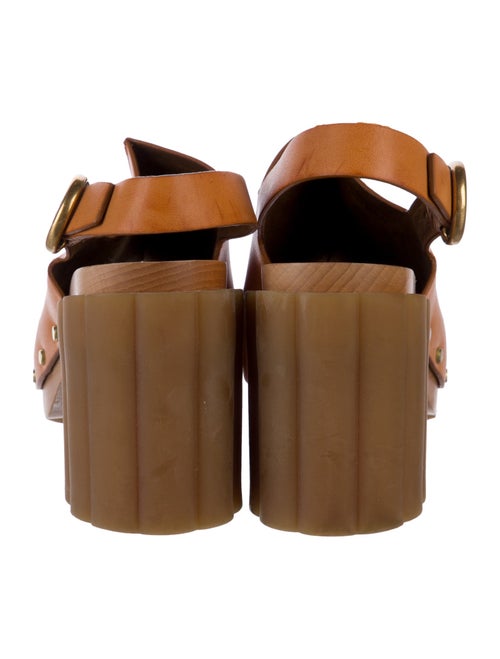 Stella McCartney Leather Studded Accents Slingback Sandals