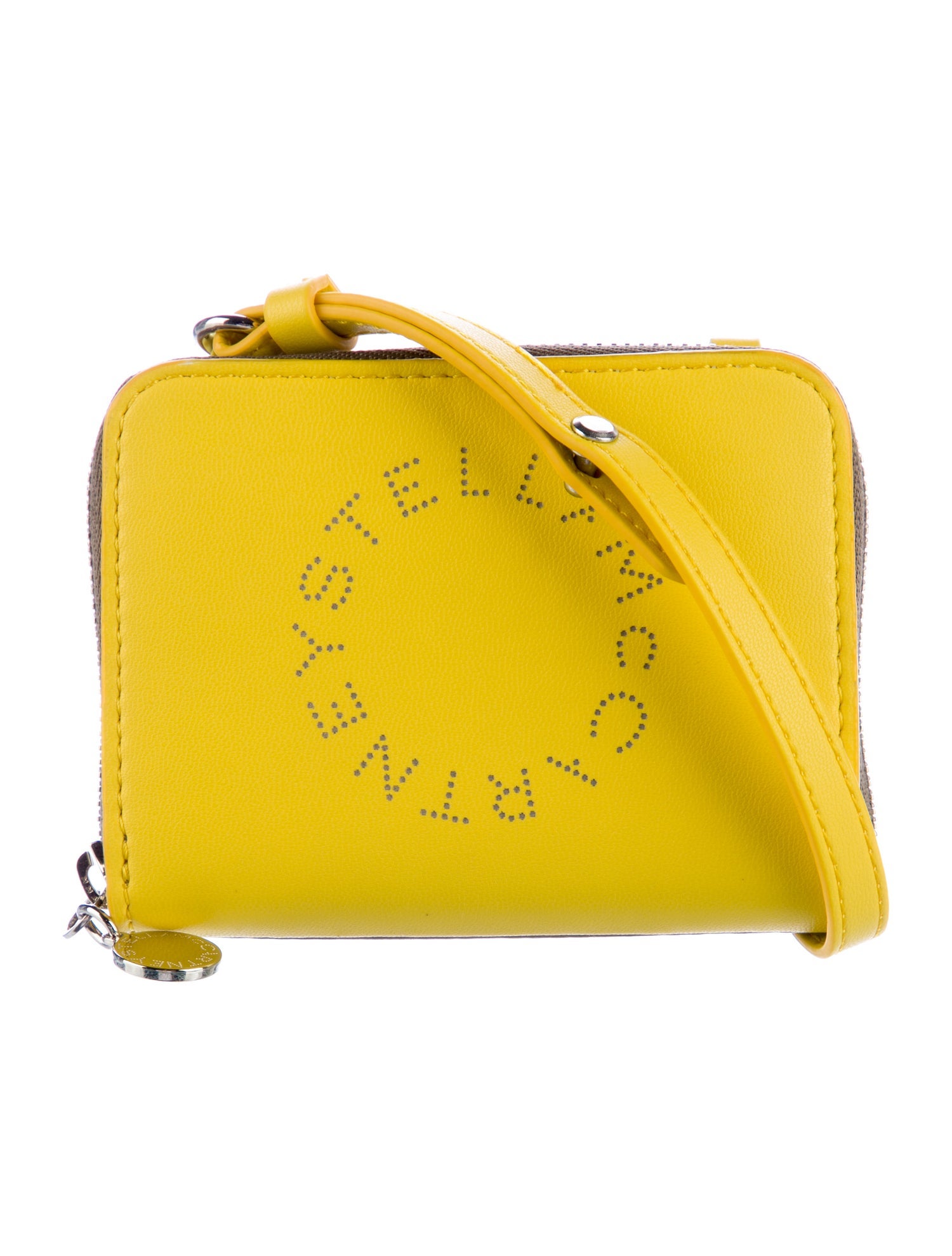 Stella McCartney Patent Leather Graphic Print Wallet