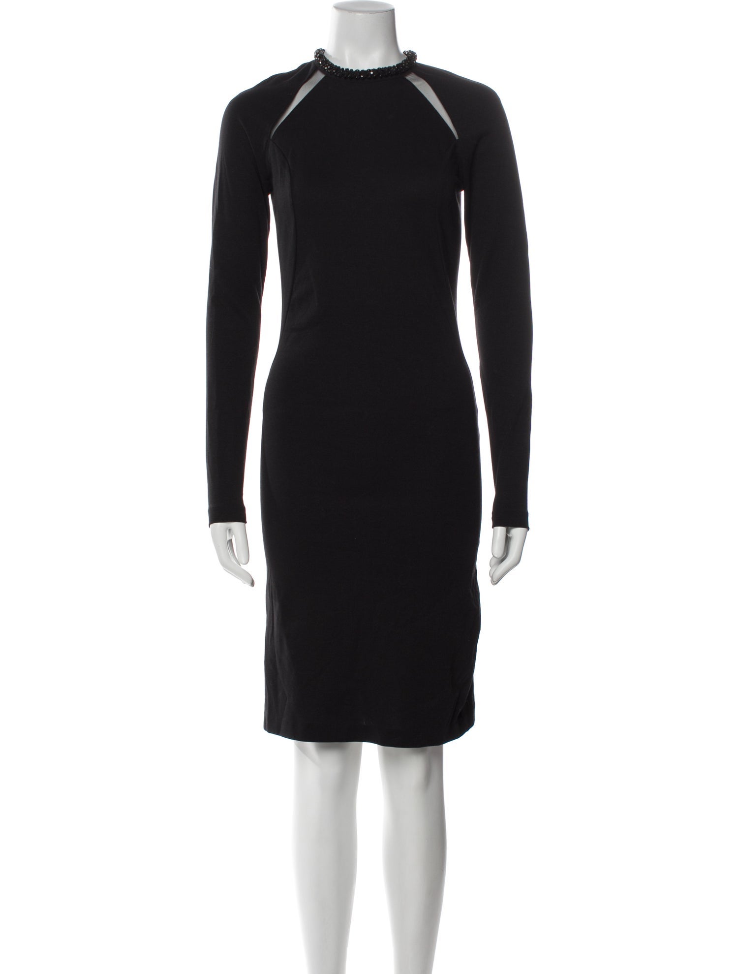Stella McCartney Mock Neck Knee-Length Dress