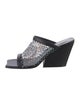 Stella McCartney Mesh Crystal Embellishments Slides