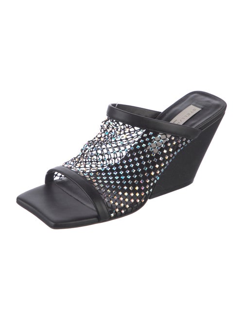 Stella McCartney Mesh Crystal Embellishments Slides