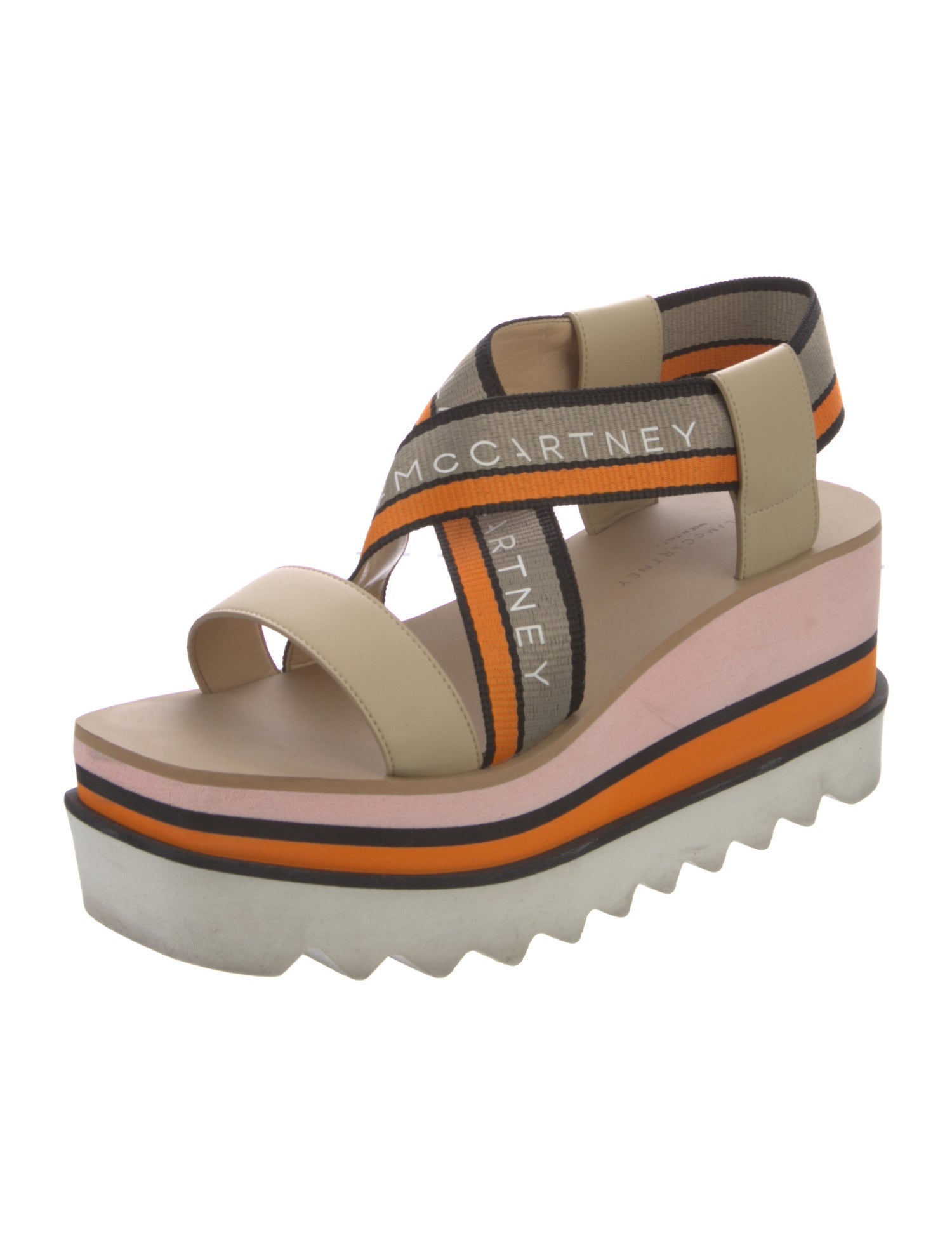 Stella McCartney Leather Printed Sandals