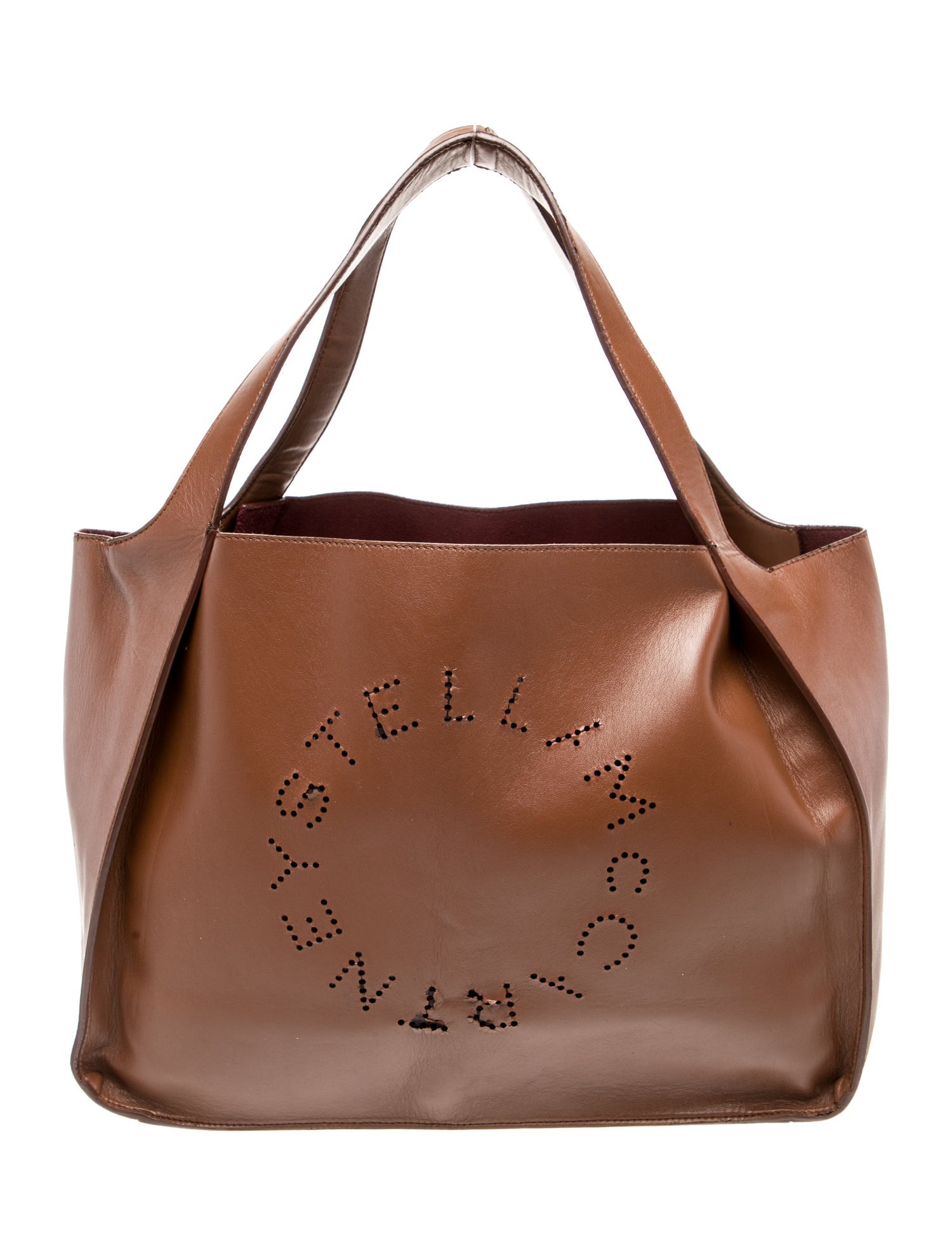 Stella McCartney Vegetarian Leather Shoulder Bag - Brown Shoulder Bags ...