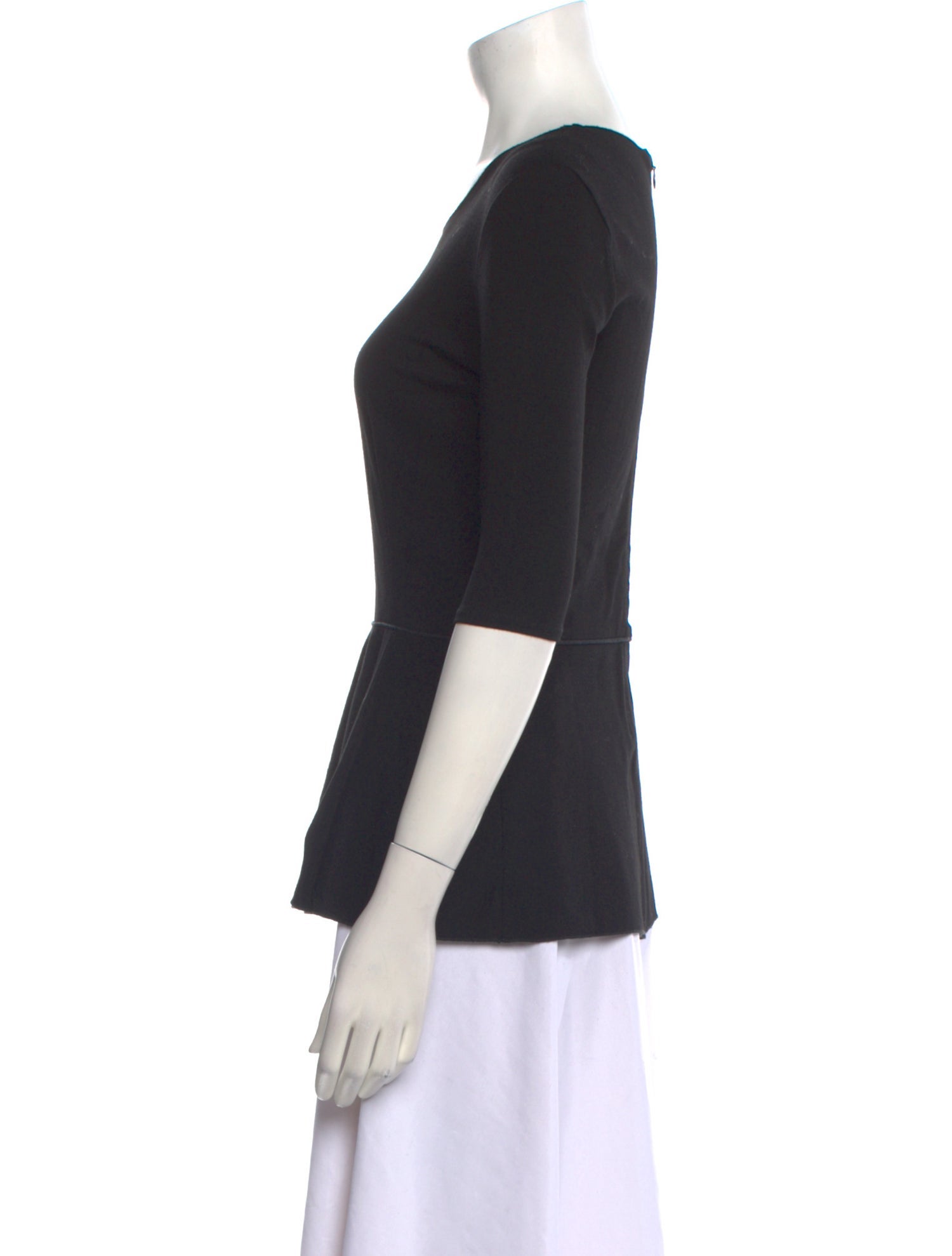 Stella McCartney Scoop Neck Three-Quarter Sleeve T-Shirt