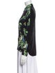 Stella McCartney Silk Floral Print Button-Up Top