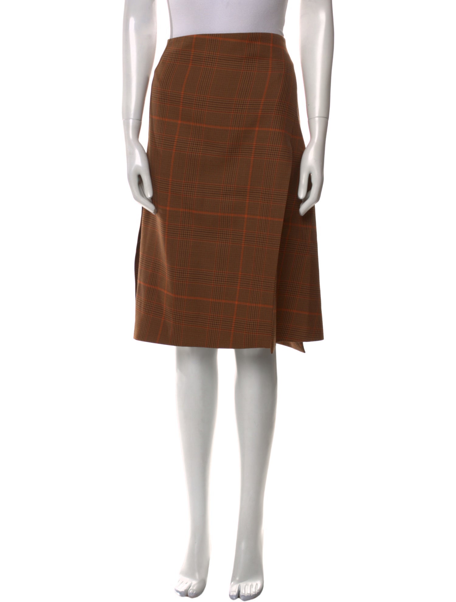 Stella McCartney Plaid Print Knee-Length Skirt