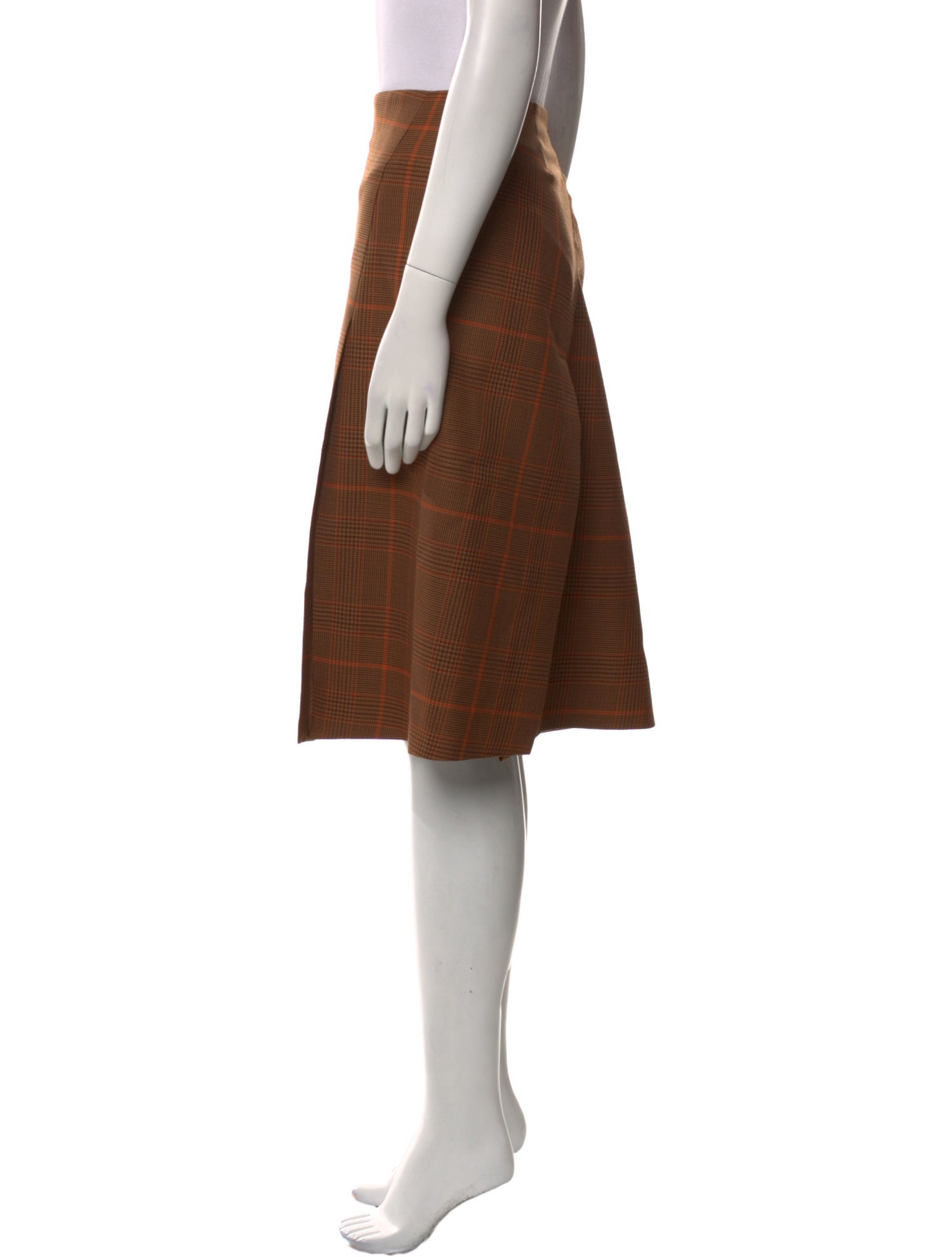 Stella McCartney Plaid Print Knee-Length Skirt