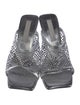 Stella McCartney Leather Crystal Embellishments Slides