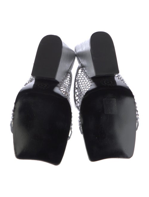 Stella McCartney Leather Crystal Embellishments Slides
