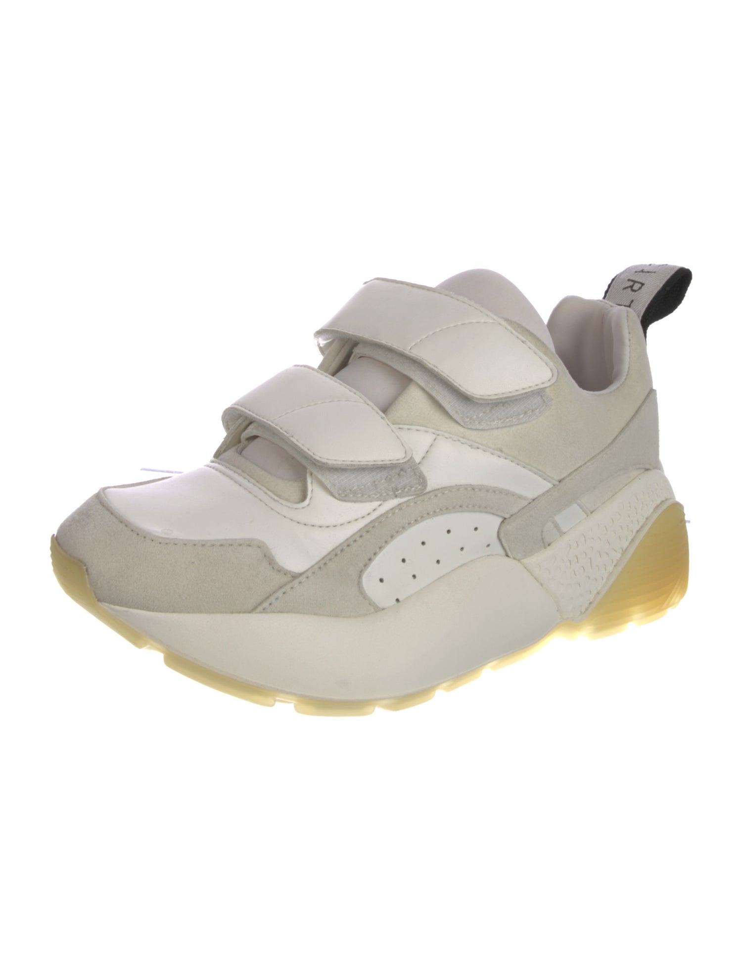 Stella McCartney Vegetarian Leather Colorblock Pattern Chunky Sneakers