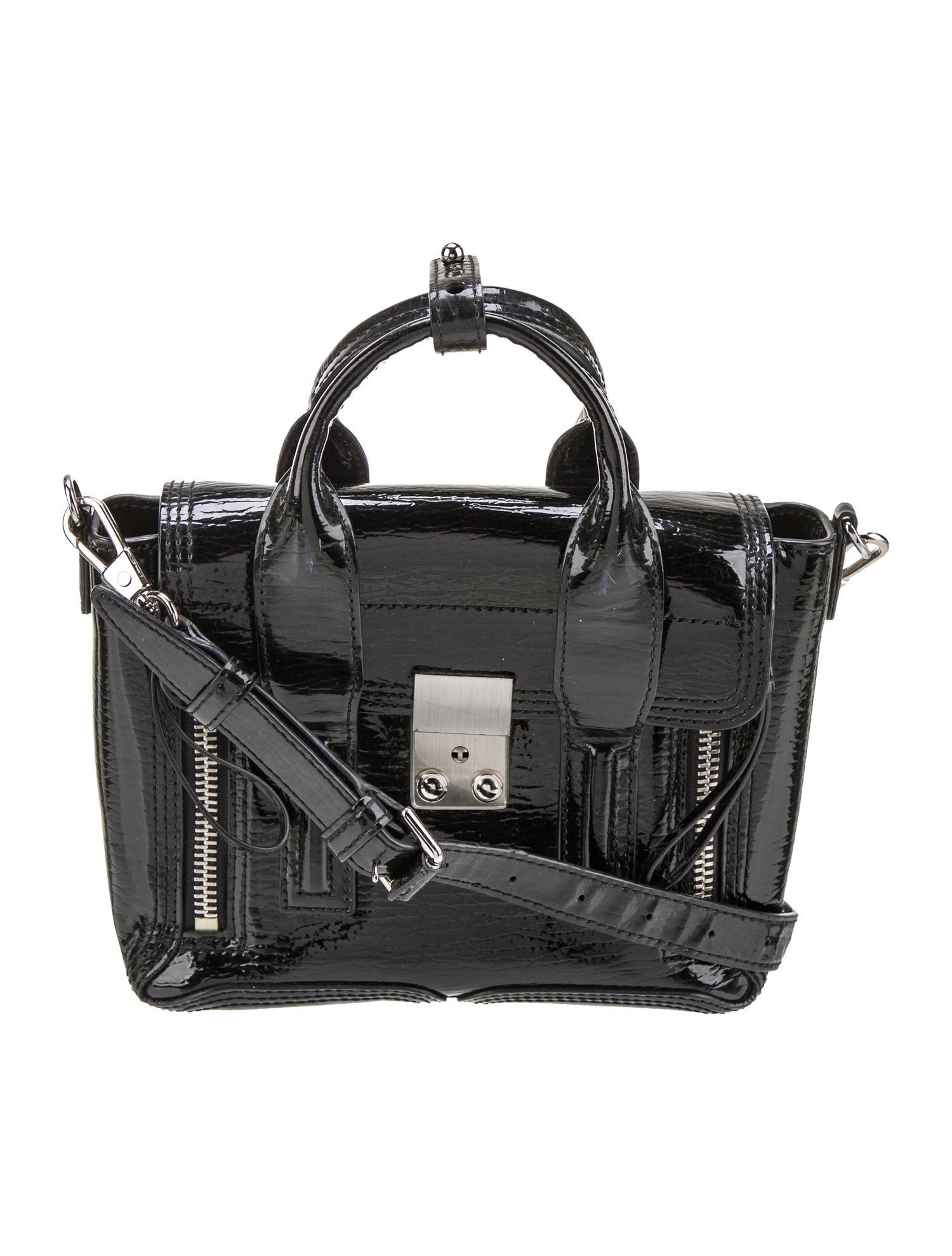 3.1 Phillip Lim Patent Leather Top Handle Bag