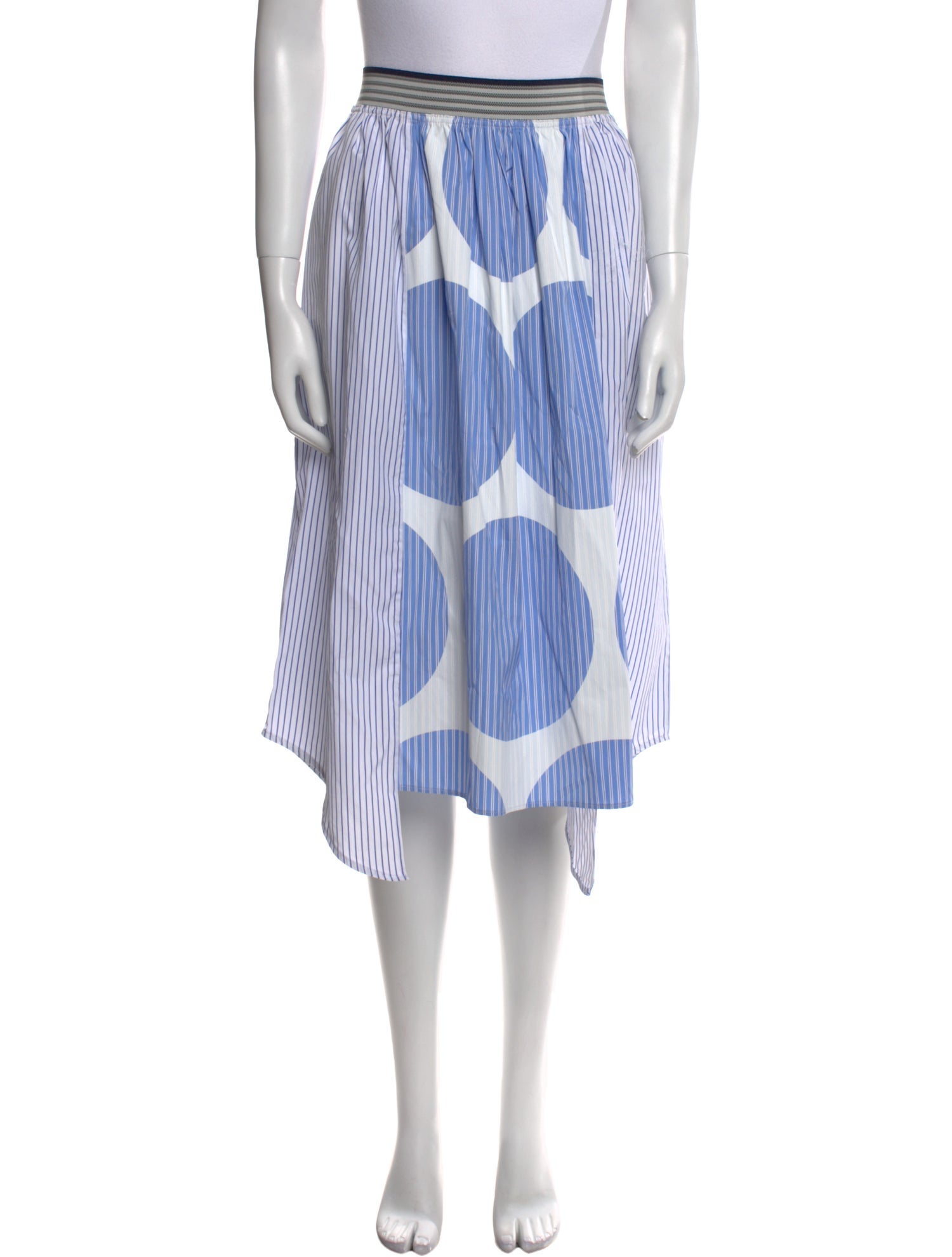 Stella McCartney Striped Midi Length Skirt