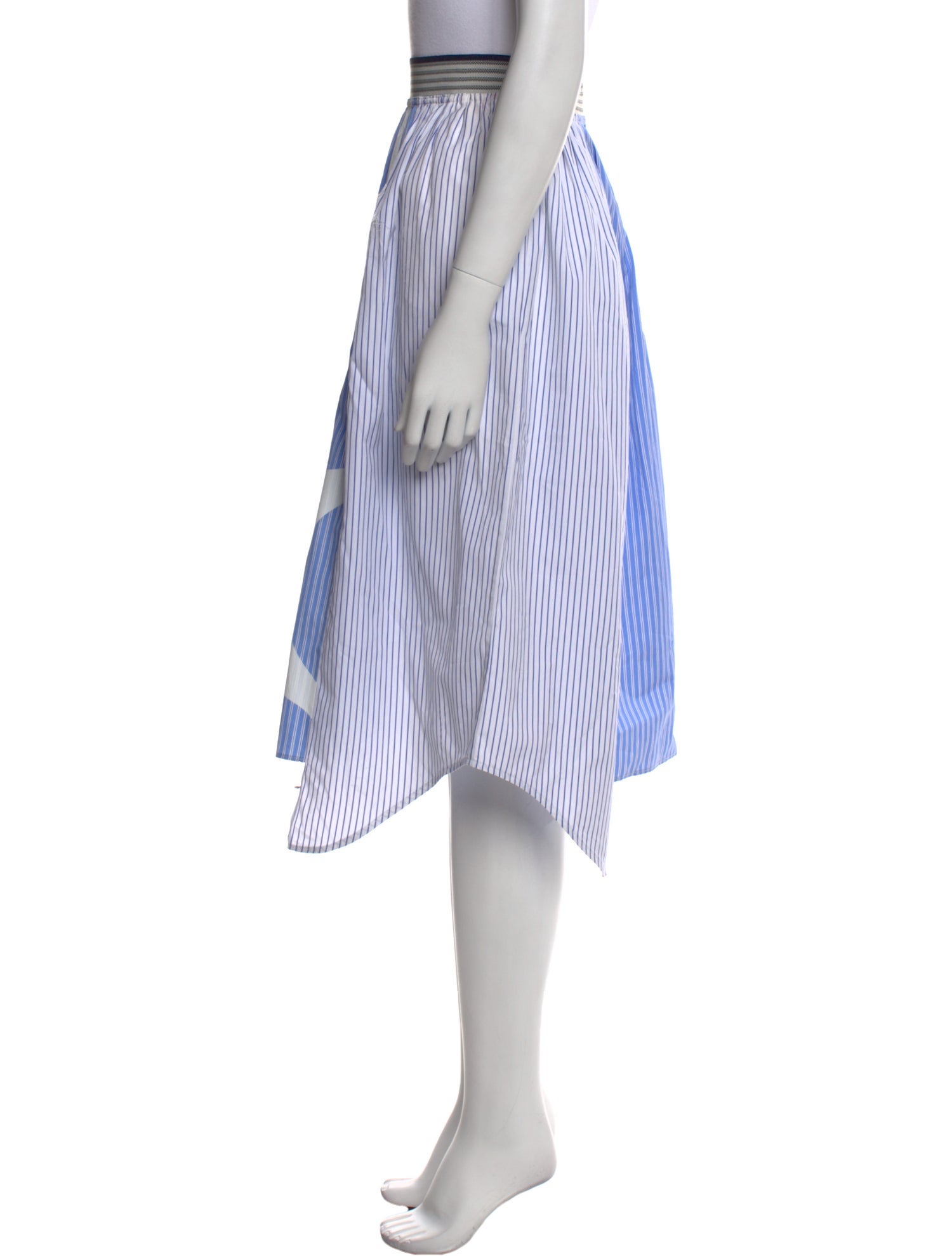 Stella McCartney Striped Midi Length Skirt