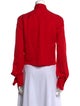Stella McCartney Mock Neck Long Sleeve Blouse