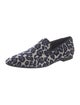 Stella McCartney Animal Print Grosgrain Trim Loafers