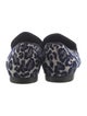 Stella McCartney Animal Print Grosgrain Trim Loafers