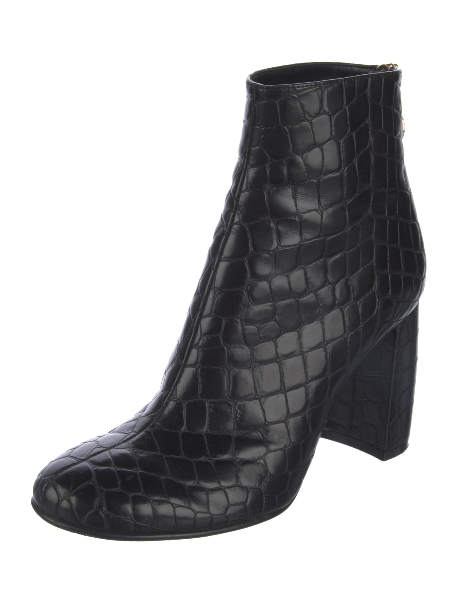 Stella McCartney Embossed Leather Chelsea Boots