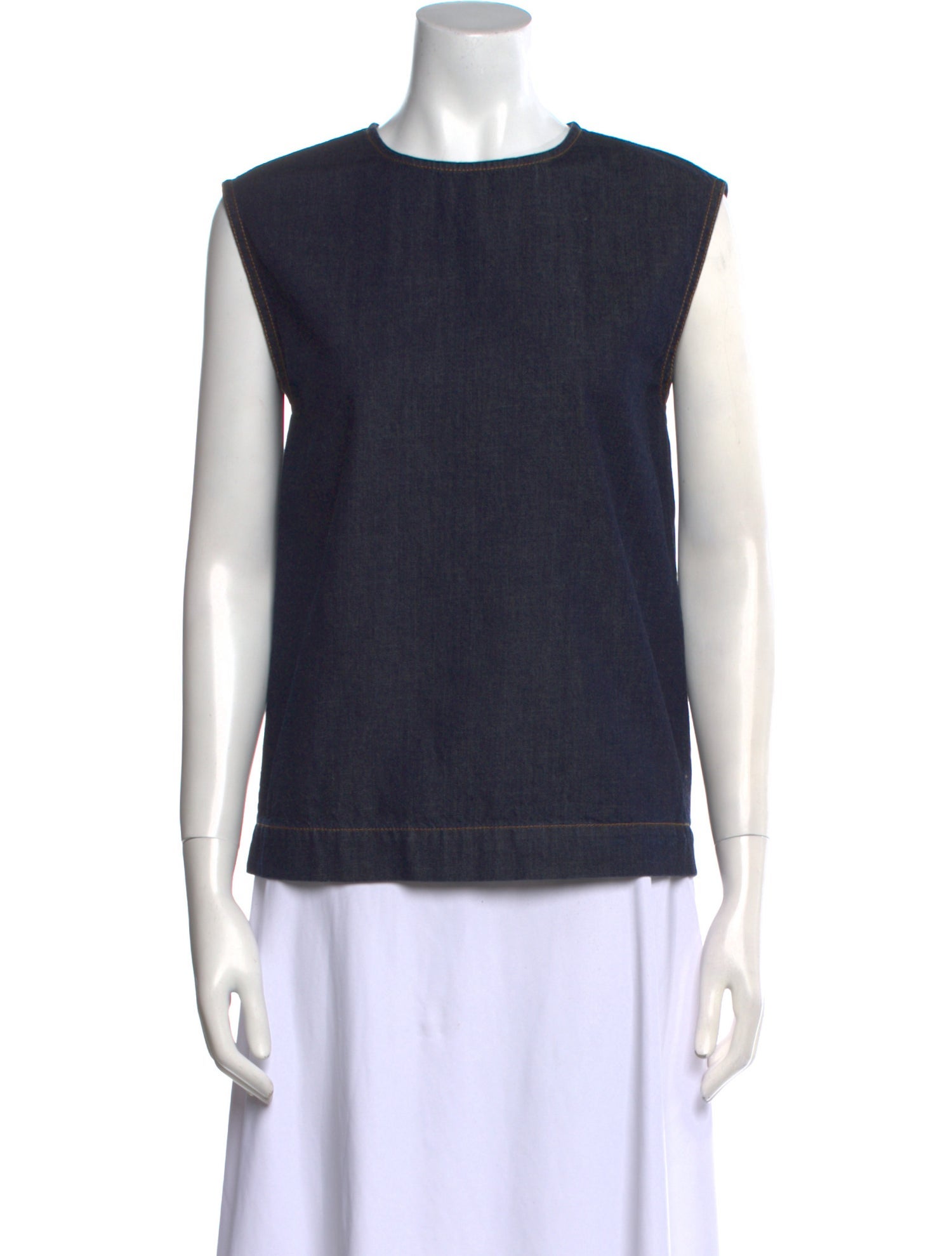 Stella McCartney Crew Neck Sleeveless Sweatshirt