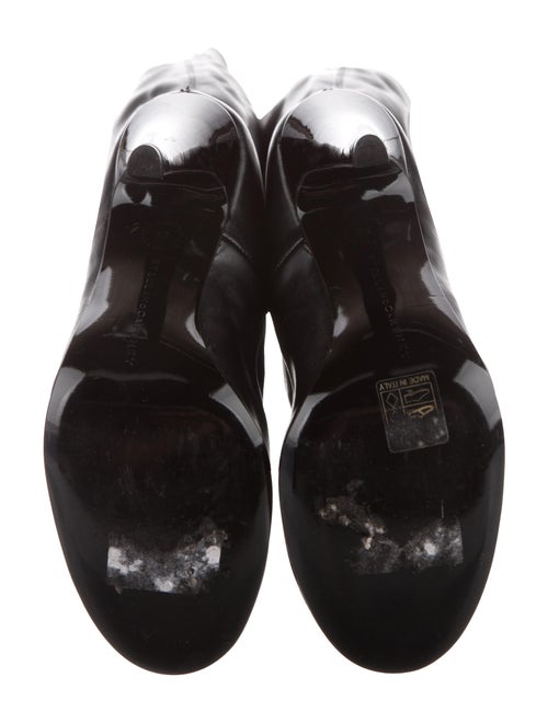 Stella McCartney Embossed Leather Embroidered Accent Boots
