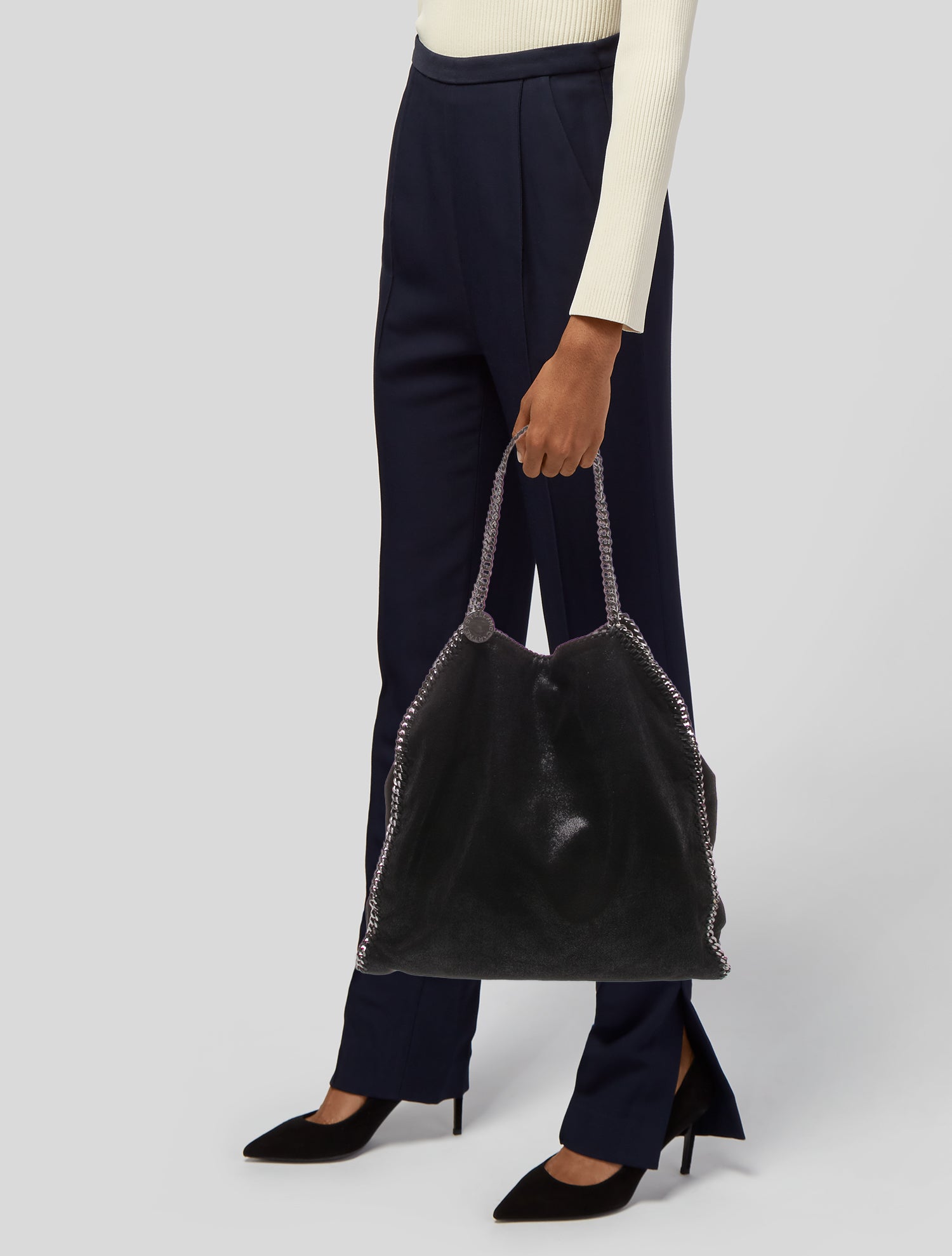 Stella McCartney Vegetarian Suede Shoulder Bag