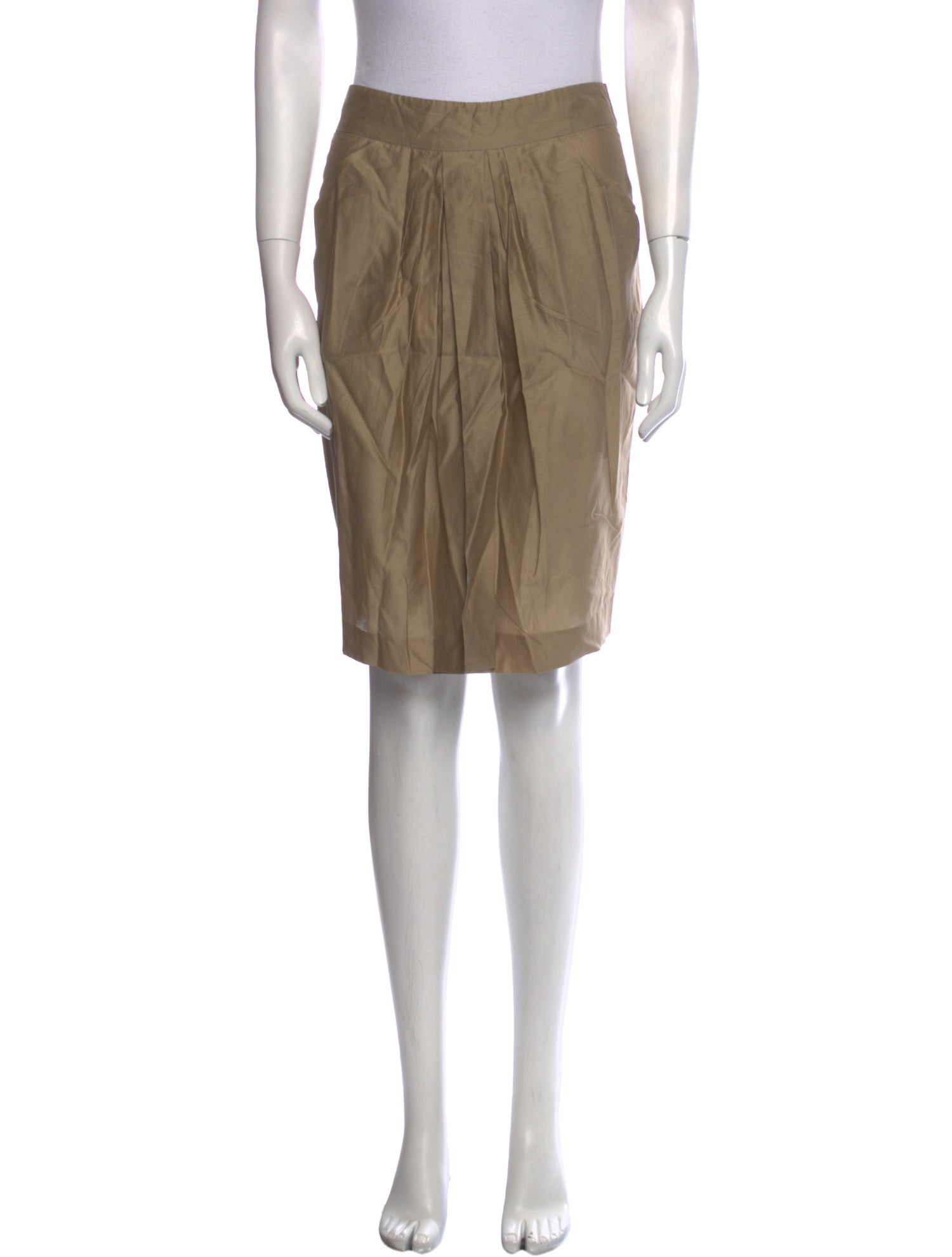 Stella McCartney Pleated Accents Knee-Length Skirt