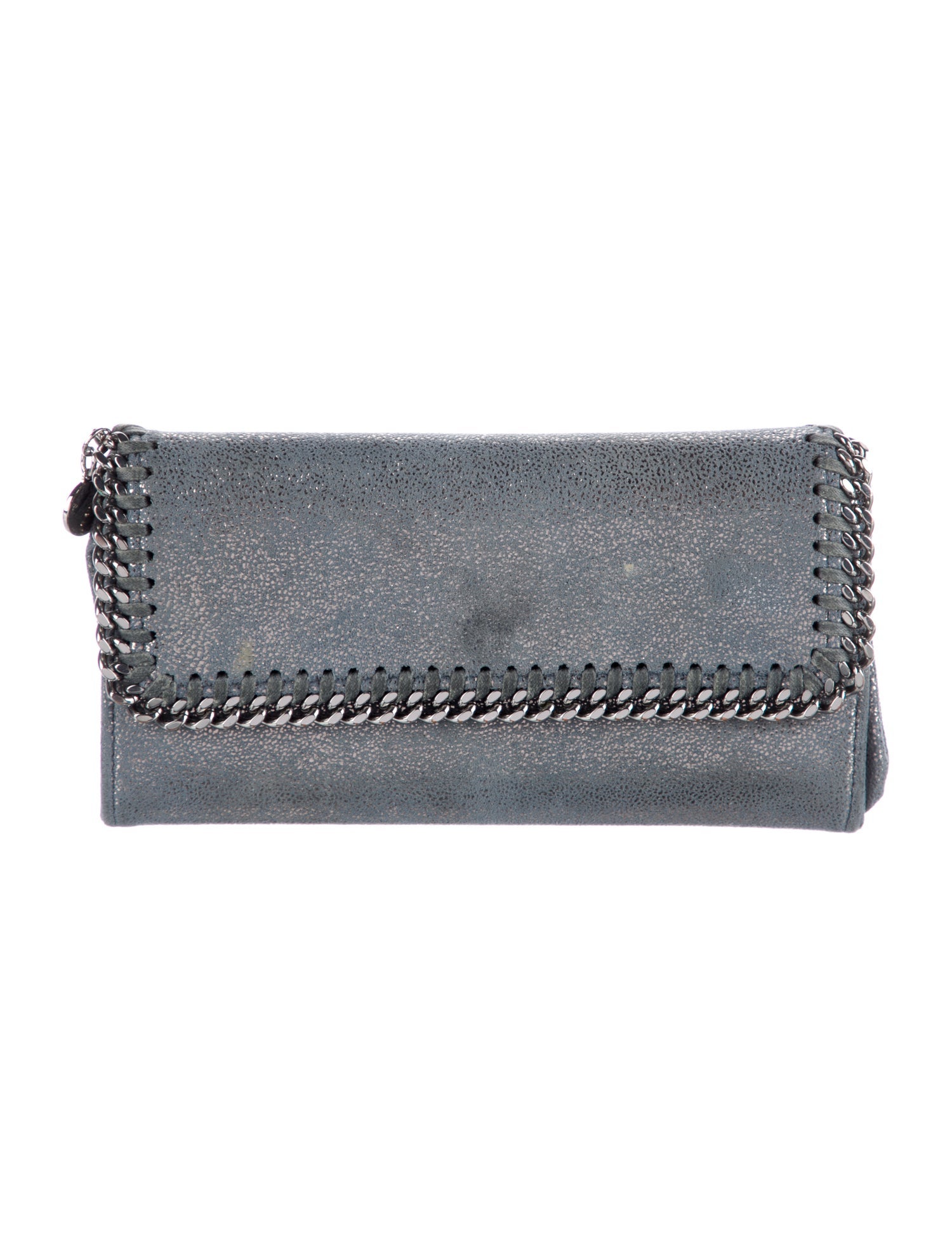 Stella McCartney Suede Continental Wallet