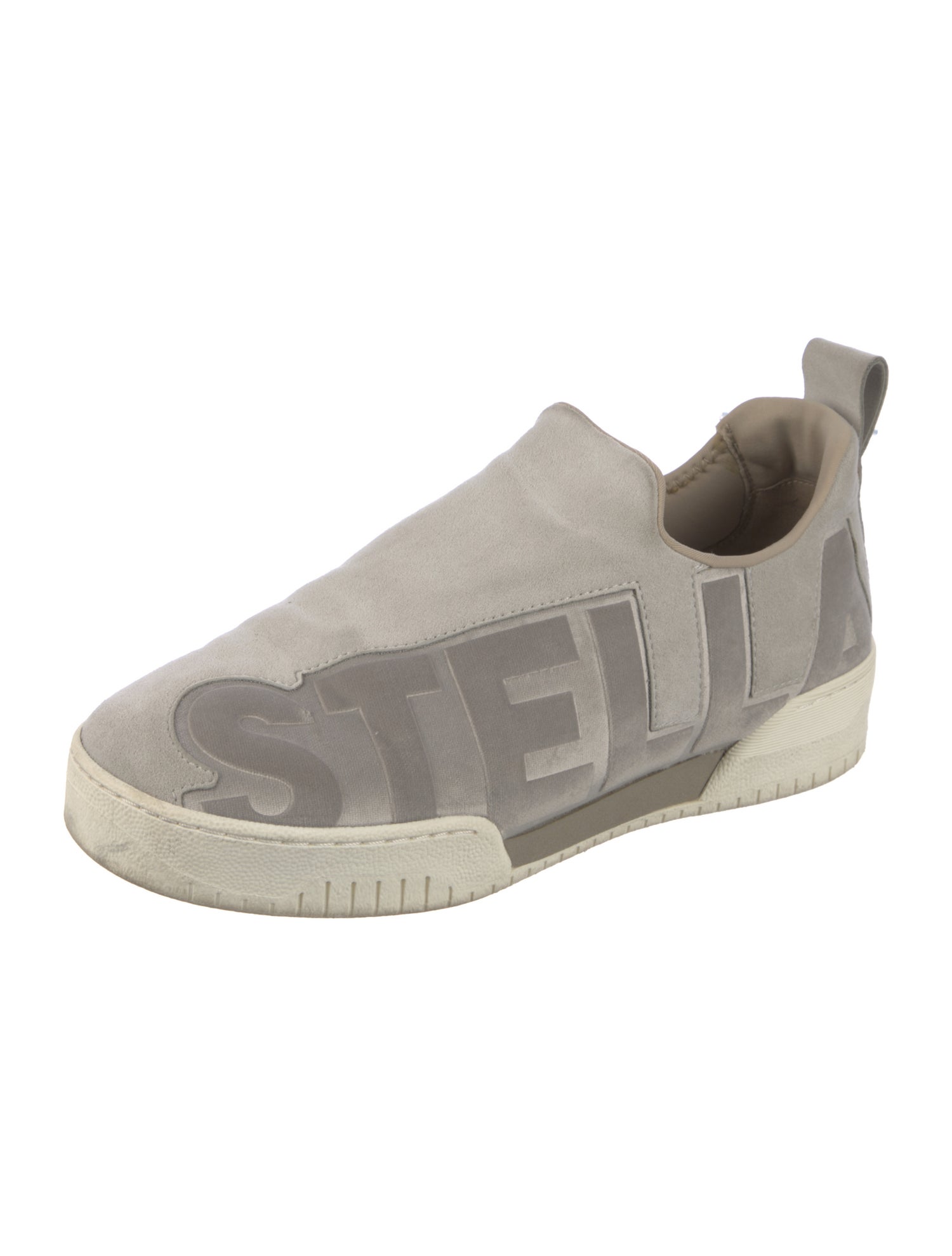 Stella McCartney Suede Graphic Print Sneakers