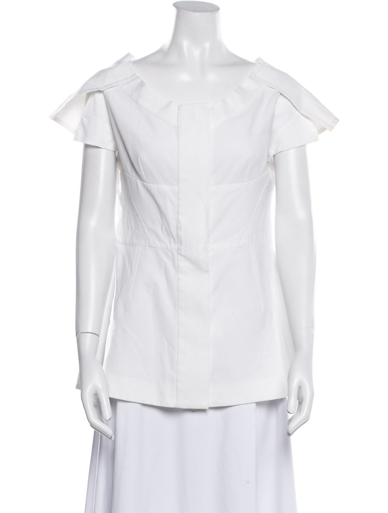 Stella McCartney Square Neckline Short Sleeve Blouse