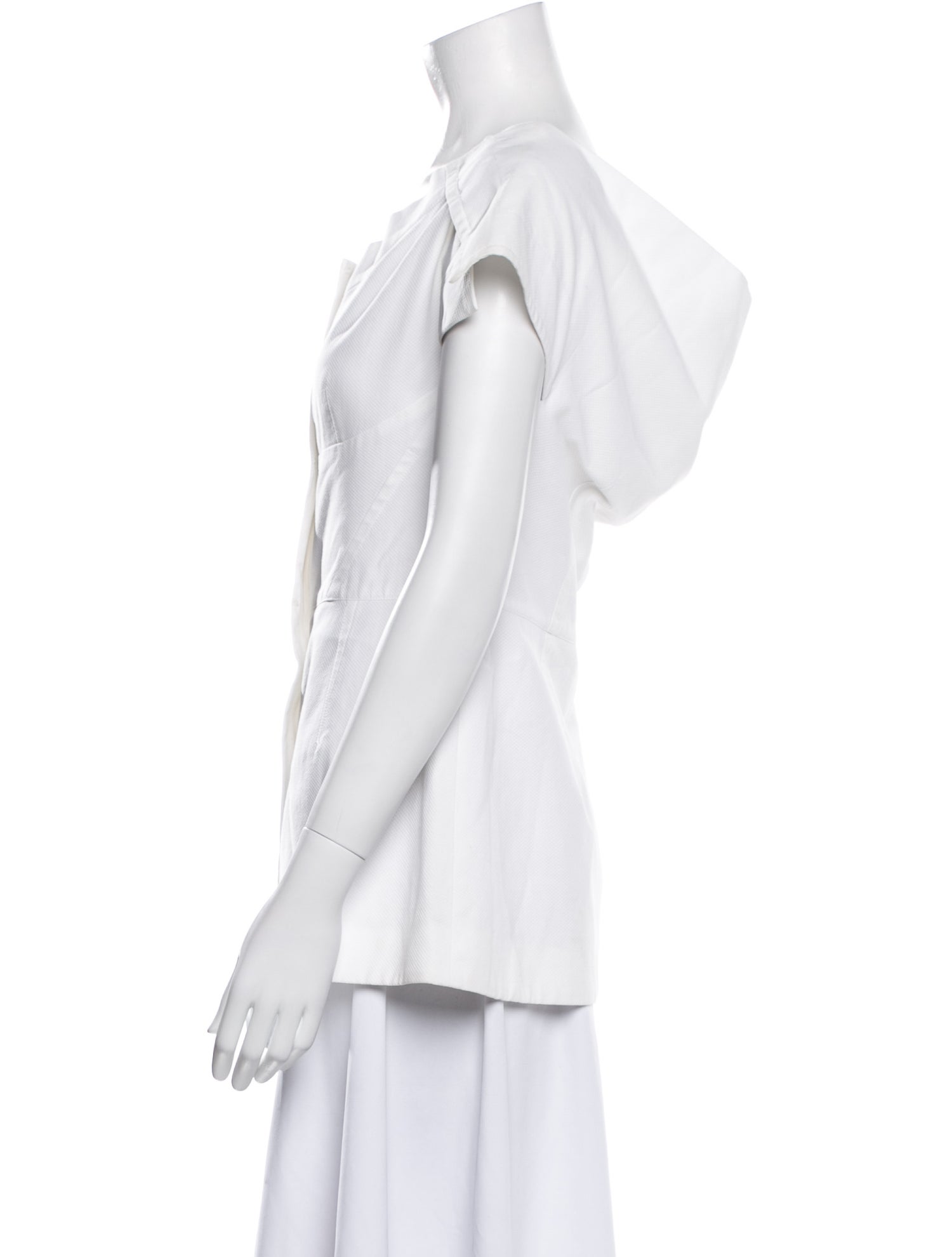 Stella McCartney Square Neckline Short Sleeve Blouse