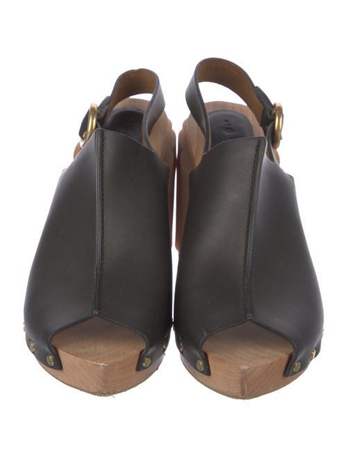 Stella McCartney Leather Studded Accents Slingback Pumps