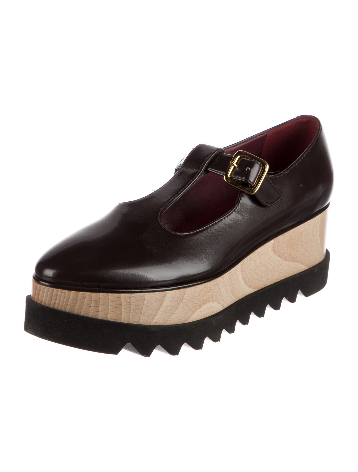 Stella McCartney Leather Colorblock Pattern Mules