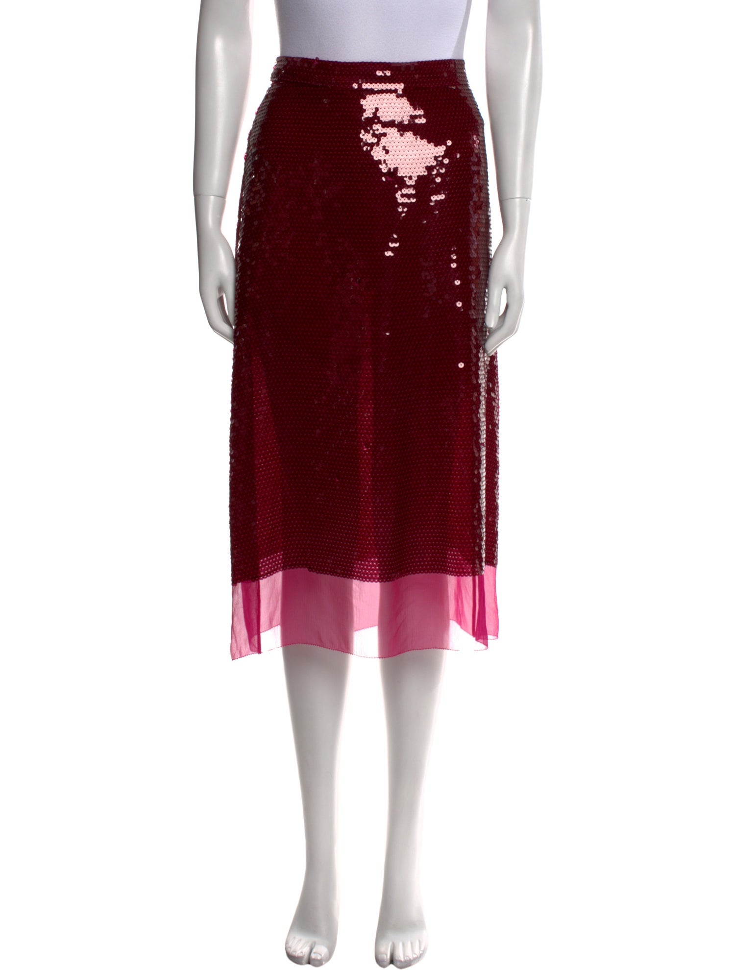 Stella McCartney Silk Midi Length Skirt