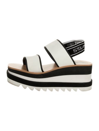 Stella McCartney Striped Slingback Sandals