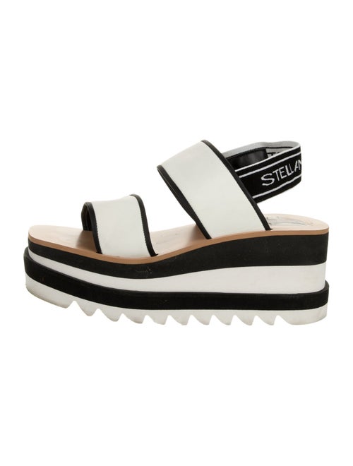 Stella McCartney Striped Slingback Sandals