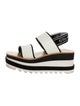 Stella McCartney Striped Slingback Sandals