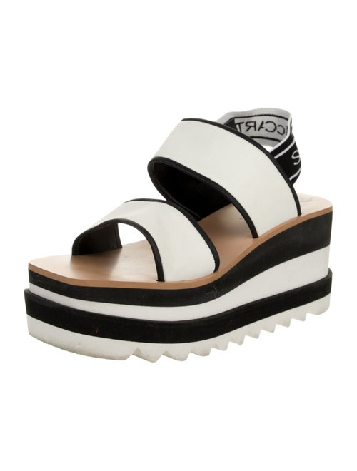 Stella McCartney Striped Slingback Sandals