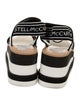 Stella McCartney Striped Slingback Sandals