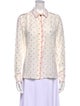 Stella McCartney Silk Tie-Dye Print Button-Up Top