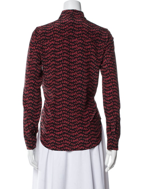 Stella McCartney Silk Printed Button-Up Top