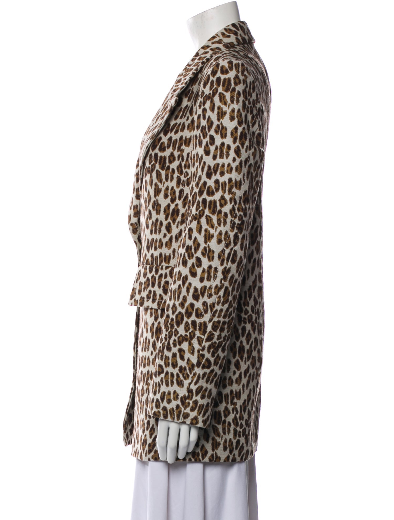 Stella McCartney Wool Animal Print Blazer