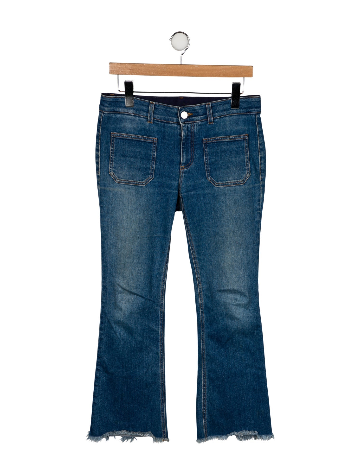 Stella McCartney Mid-Rise Straight Leg Jeans