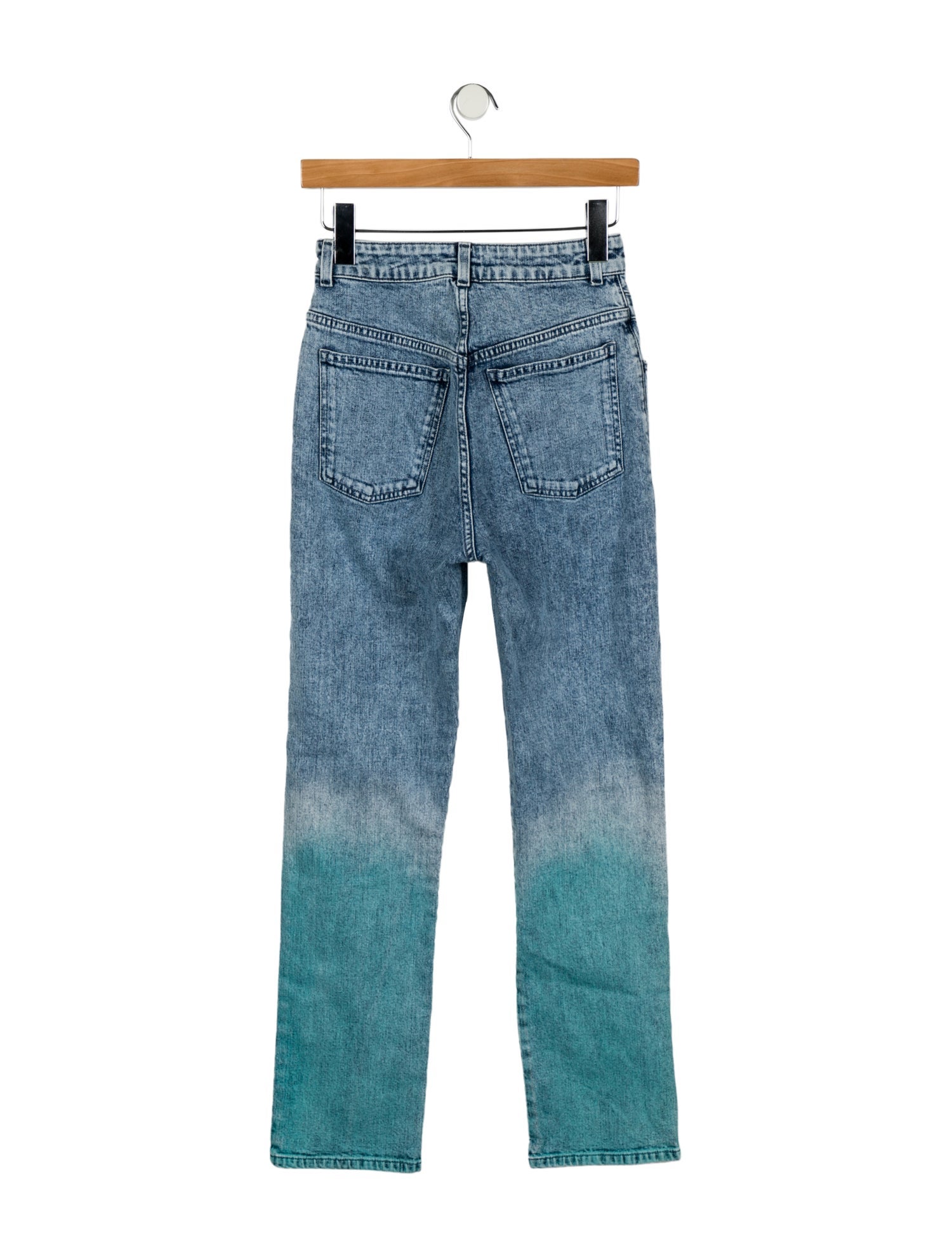 Stella McCartney High-Rise Straight Leg Jeans