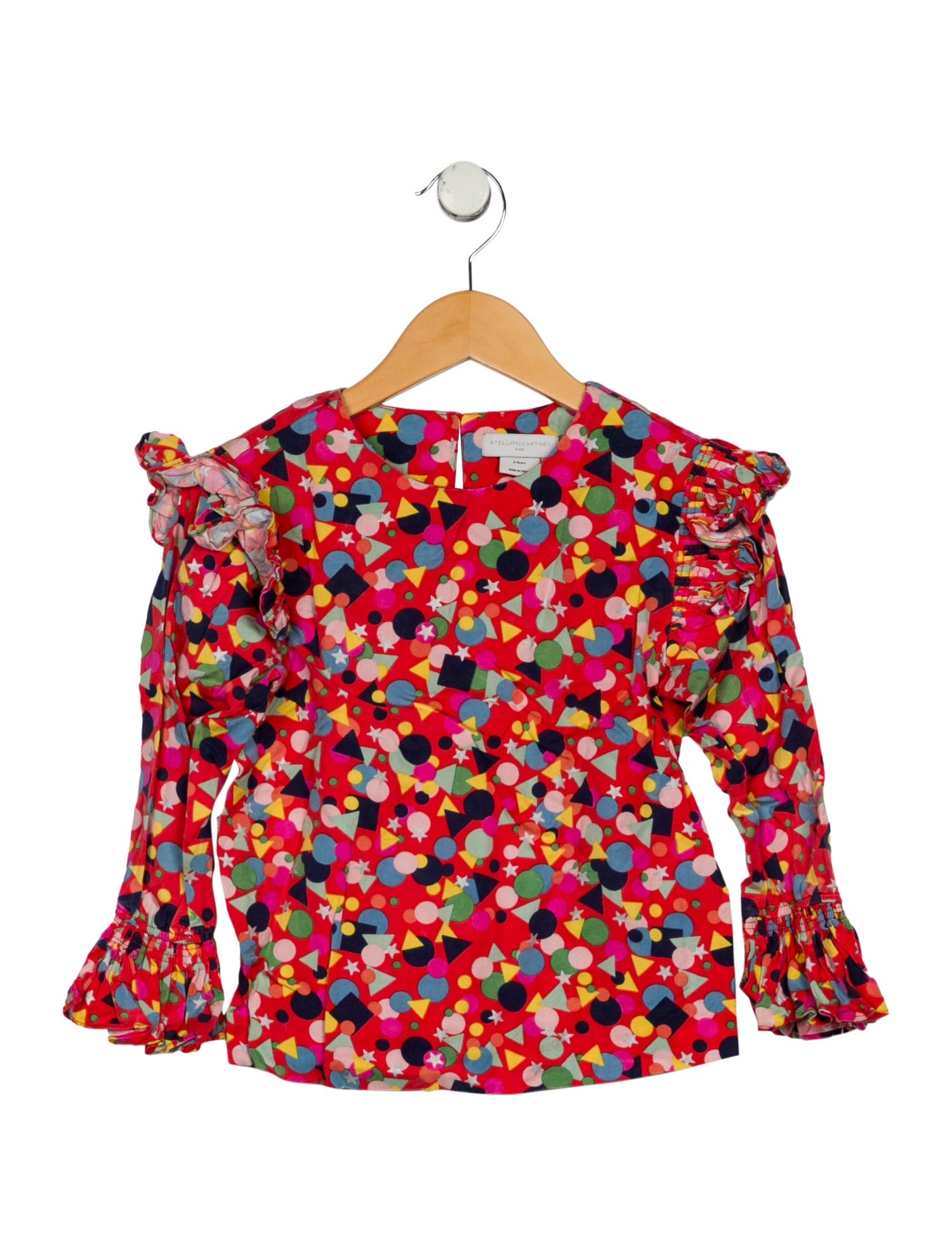 Stella McCartney Stella McCartney Girls' Long Sleeve Ruffle Top