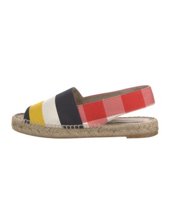 Stella McCartney Canvas Colorblock Pattern Espadrilles